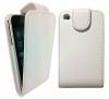 Άσπρη δερμάτινη θήκη Flip-Open για iPhone 3G/3GS